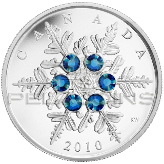 Kanada 2010 20$ Snowflake Blue