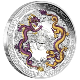 Tuvalu 2012 $5 Dragons of Legend Special Edition 5oz