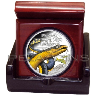 Tuvalu 2013 1$ Deadly and Dangerous - Yellow Bellied Sea Snake 1oz