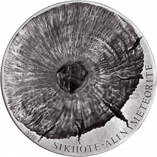 Chad 2015 5000 Francs SIKHOTE ALIN - Meteorite Art 5oz