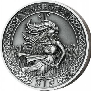 Cook Islands 2016 10$ Norse Gods VIII - Sif 2oz Ultra High Relief