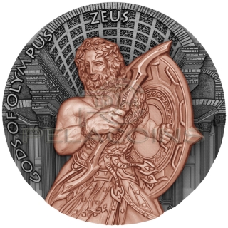Niue Island 2016 5$ Gods of Olympus - Zeus 2oz