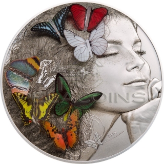 Palau 2018 20$ Butterfly 3D Exotic Butterflies - Dream Edition 5oz