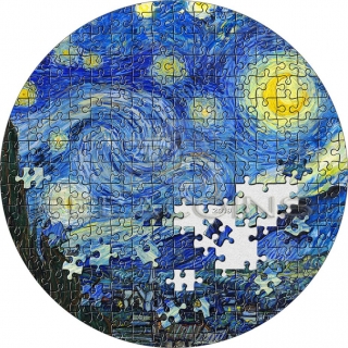 Palau 2019 20$ STARRY NIGHT Van Gogh Micropuzzle Treasures 3oz