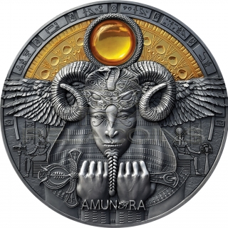 Niue Island 2020 5$ Amun-Ra Divine Faces Of The Sun 3oz Silver Coin