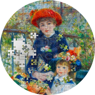 Palau 2020 20$ TWO SISTERS On The Terrace Renoir Micropuzzle Treasures 3oz