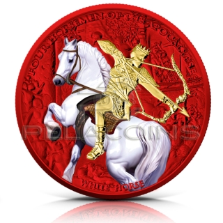 Carpathians 2023 5 Thalers Four Horsemen of Apocalypse - White Horse Colored 1oz