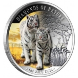 Fiji 2012 10$ Diamonds of Nature - White Tiger