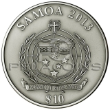 Samoa 2013 10$ Year of the Snake High Relief