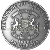 Burkina Faso 2014 10.000 Francs Kanonizacja Jana Pawła II 1kg tylko 78 pcs