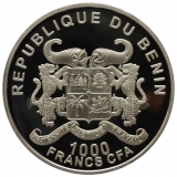 Benin 2014 1000 Francs Frog Prince Bajka 1oz