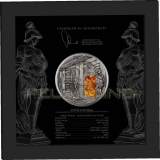 Fiji 2015 10$ Masterpieces in Stone - Amber Room 3oz