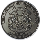 Burkina Faso 2016 1000 Francs - Bigfoot 1oz