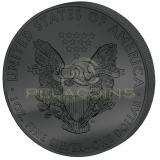 USA 2016 1$ Deep Frozen Walking Liberty Eagle 1oz Ruthenium and Platinum plated