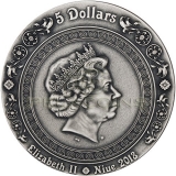 Niue Island 2018 5$ Victoria and Nike - Strong and Beautiful Goddesses 2oz