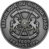 Burkina Faso 2017 1000 Francs Chameleon Eye - Real Eye Effect 1oz