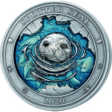 Barbados 2020 5$ Underwater World - Spotted Seal 3oz