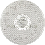 Palau 2023 20$ KISS Gustav Klimt Fine Embroidery Art 3 Oz Silver Coin