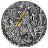 Niue 2024 5$ Legendary Swords - Excalibur 2oz Silver Coin