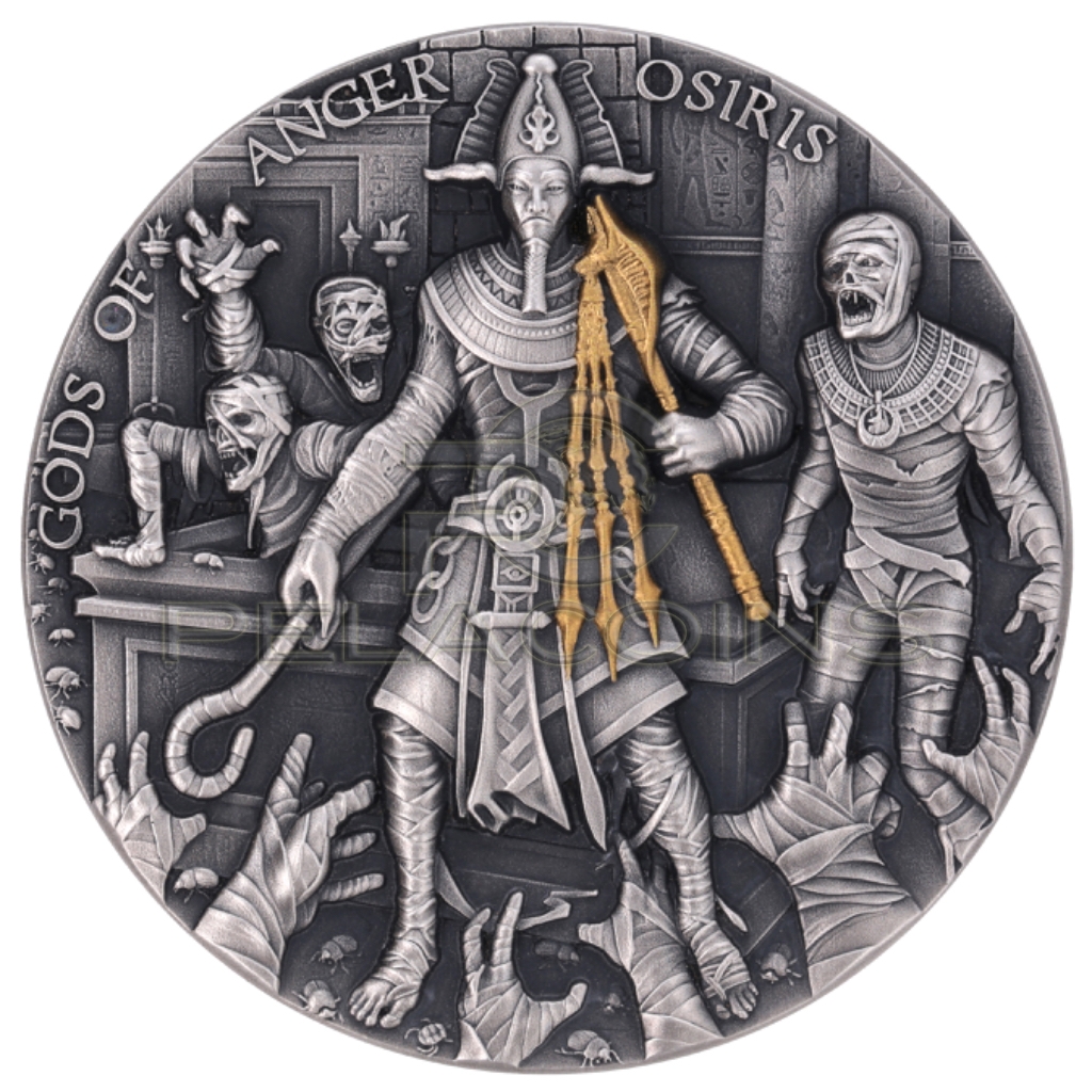Niue 2023 5$ Gods of Anger - Osiris 2oz Silver Coin