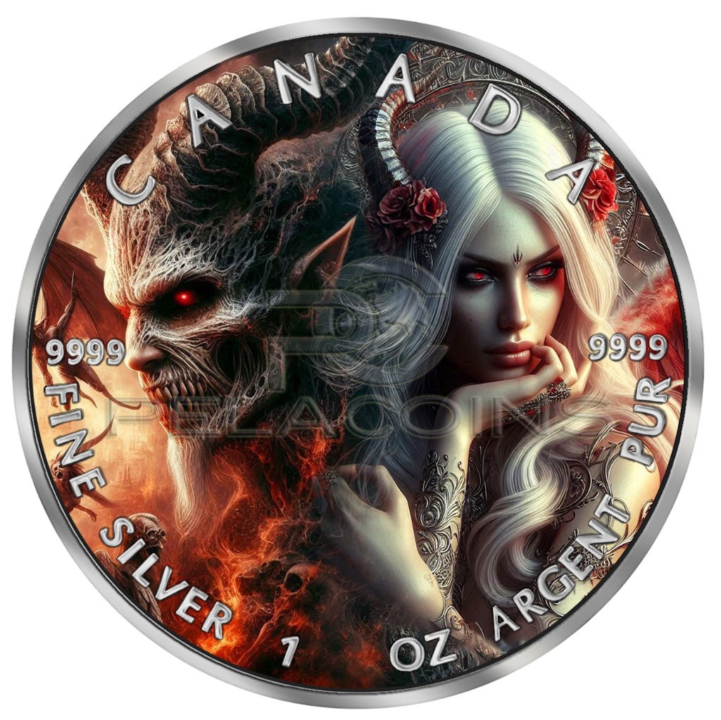 Canada 2026 5$ Angels and Devils - Azazel 1oz Silver Coin