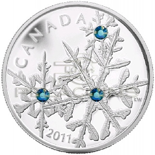 Kanada 2011 20$ Snowflake Blue