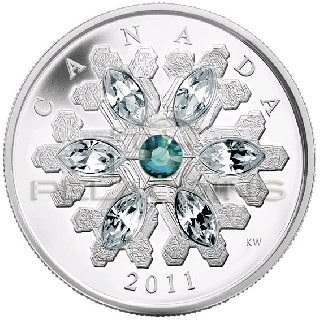Kanada 2011 20$ Snowflake Emerald