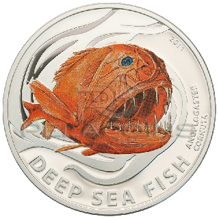 Pitcairn Islands 2012 2$ Anoplogaster Cornuta - Deep Sea Fish 4