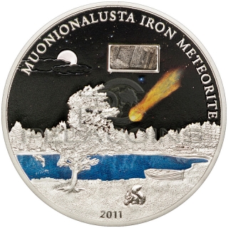 Cook Islands 2011 5$ Meteoryt- The Muonionalusta