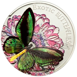 Tokelau 2012 5$ Butterfly 3D - Exotic Butterflies