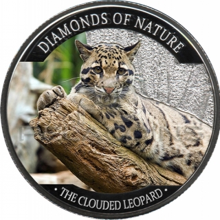 Fiji 2013 10$ Diamonds of Nature - The Clouded Leopard
