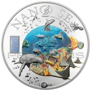 Cook Islands 2014 10$ Nano Sea Dave Into The Blue Planet