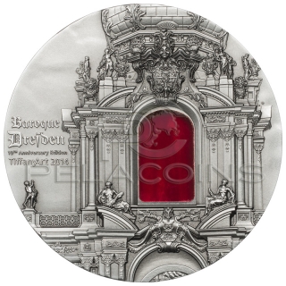 Palau 2014 10$ Tiffany Art - Baroque Dresden
