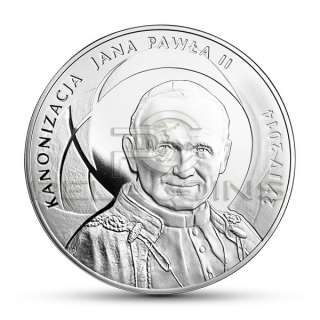 Polska 2014 10zł Kanonizacja Jana Pawła II Canonization of John Paul II