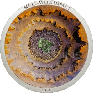 Cook Island 2014 5$ Moldavite Impact Meteorite