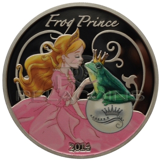 Benin 2014 1000 Francs Frog Prince Fairy Tales 1oz