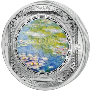 Cook Islands 2015 20$ Masterpieces of Art - Claude Monet Water Lilies