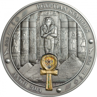 Palau 2014 20$ Egyptian Symbols - Ankh 3oz