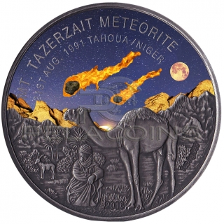 Niger 2016 1000 Francs - Mount Tazerzait Meteorite 1oz