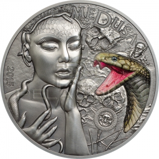 Palau 2015 5$ Mythical Creatures - Medusa 2oz