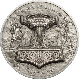 Cook Islands 2017 10$ Thor\'s Hammer - Mjöllnir 2oz