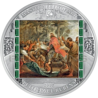 Cook Islands 2017 20$ Christ entry into Jerusalem - Masterpieces of Art Peter Paul Rubens Easter Edition 3oz