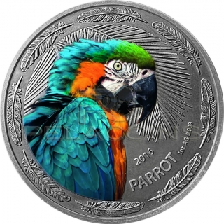 Burkina Faso 2016 1000 Francs - The Parrot 1oz