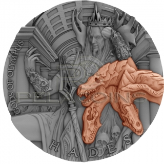 Niue Island 2018 5$ Gods of Olympus - Hades 2oz