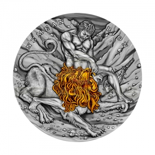 Niue Island 2018 5$ Twelve Labours of Hercules - Nemean Lion 2oz