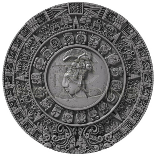 Niue Island 2018 5$ MAYAN CALENDAR - Archeology Symbolism 2oz