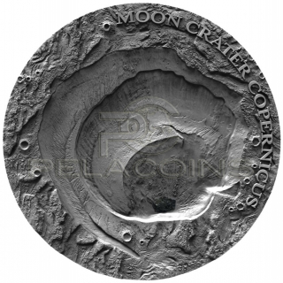 Niue Island 2019 1$ Moon Crater Copernicus NWA 8609 Meteorite 1oz