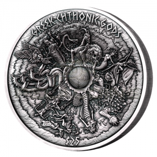 Samoa 2017 25$ Greek Chthonic Gods 1kg Ag