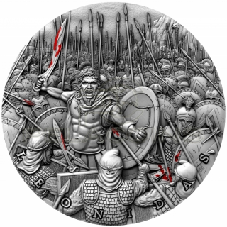 Niue Island 2019 5$ LEONIDAS - Great Commanders 2oz