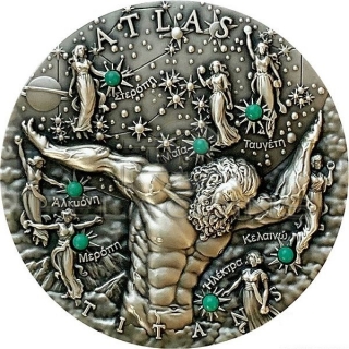 Niue Island 2020 5$ Atlas - Titans Glow In The Dark 2oz